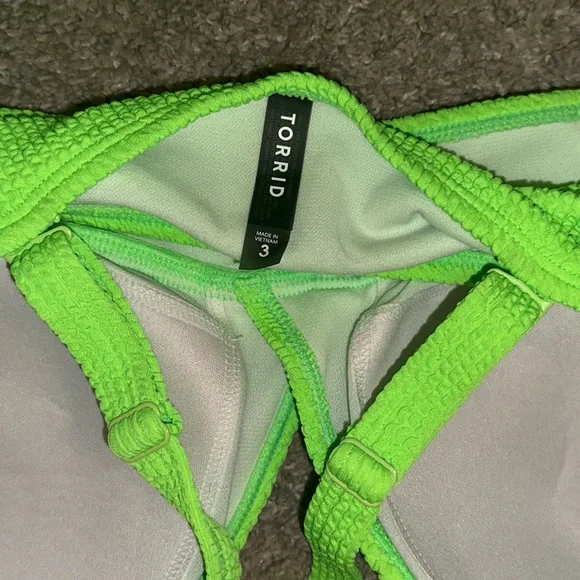 Torrid Textured Strappy Bathing Suit Size 3 - Picture 3 of 6